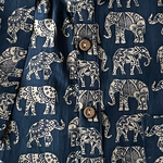 Short Kurta - Blue Elephant Print [031]