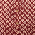 Short Kurta - Cotton Red Ruby Tile kurta [109]