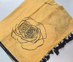 Blush Rose Mulmul Cotton Saree- Sunshine Yellow