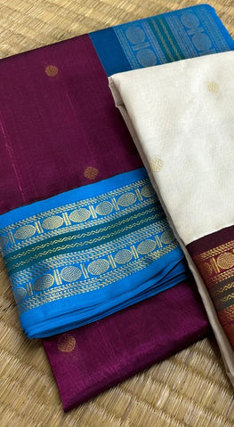 Buy FIBREZA Women's Cotton Banarasi Soft Lichi Silk Saree Beautiful  Jacquard Rich Pallu Design Work Zari Woven Kanjivaram Silk Style Saree With  Soft Lichi Silk Blouse Piece (BLOM PINK) at Amazon.in