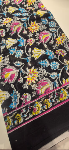 Jaipur Cotton-Black Garden