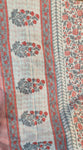 Jaipur Cotton-Coral Grey Floral Elegance