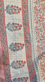 Jaipur Cotton-Coral Grey Floral Elegance