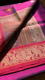 Silk Cotton-Thread Butta Saree