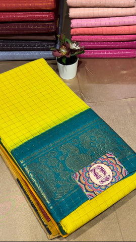 Madurai Sungudi Saree -ZARI KATTAM