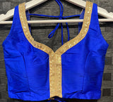 Designer Sleeveless Blouse- BLUE