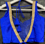 Designer Sleeveless Blouse- BLUE