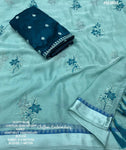 Soft Chiffon Embroidery Sarees -Preorder