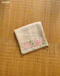 Soft organza saree with heavy multicolour embroidery-PREORDER